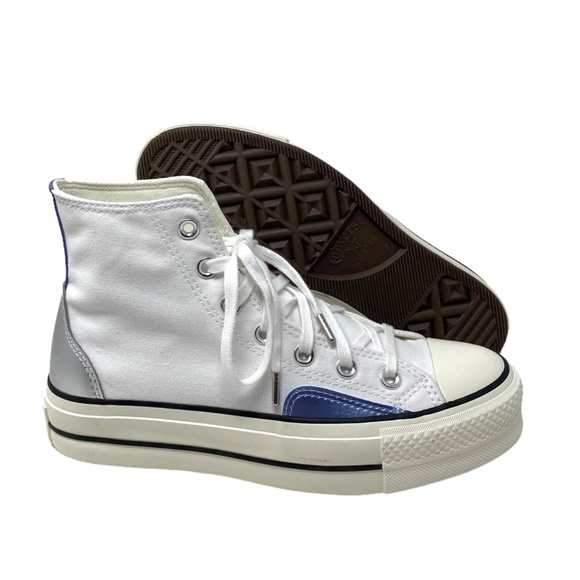 Converse Chuck Taylor Lift Platform High Canvas White Women's Size Shoes A09797C - Picture 6 of 8